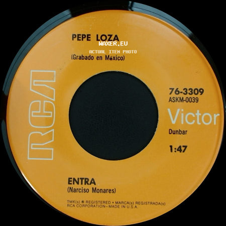 Pepe Loza - Flor De Papel / Entra side B