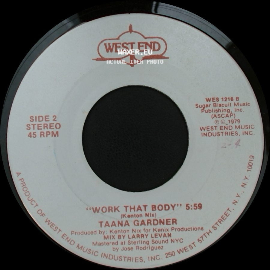 Taana Gardner - Work That Body / Work That Body side B