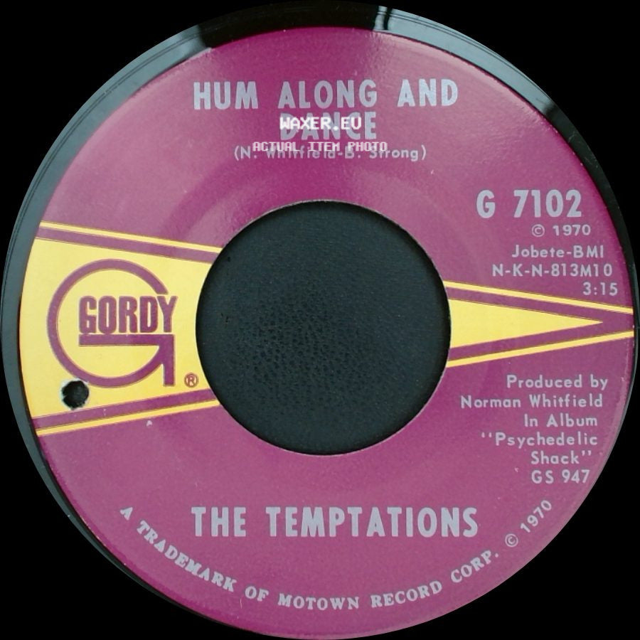 The Temptations - Ungena Za Ulimwengu (Unite The World) / Hum Along And Dance side B
