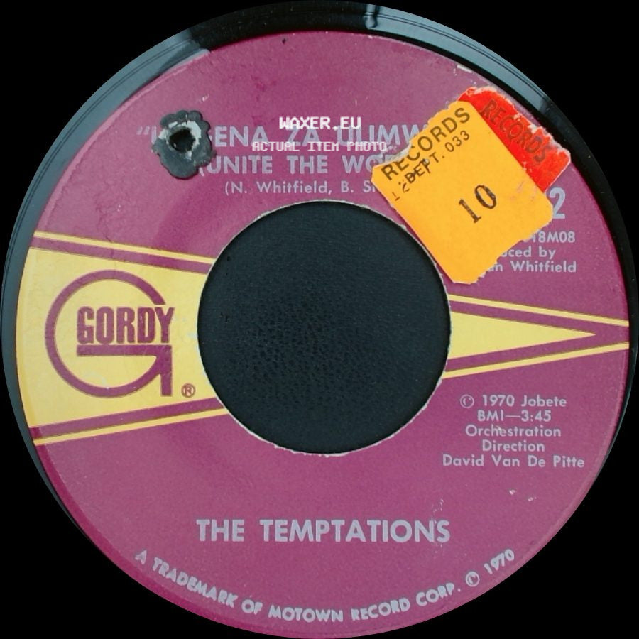 The Temptations - I Gena Za Ulimwengu / Unite The World / "Hum Along And Dance" side A