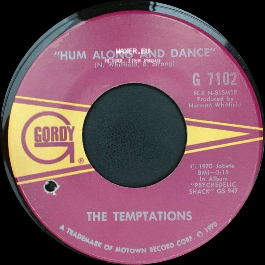 The Temptations - I Gena Za Ulimwengu / Unite The World / "Hum Along And Dance" side B