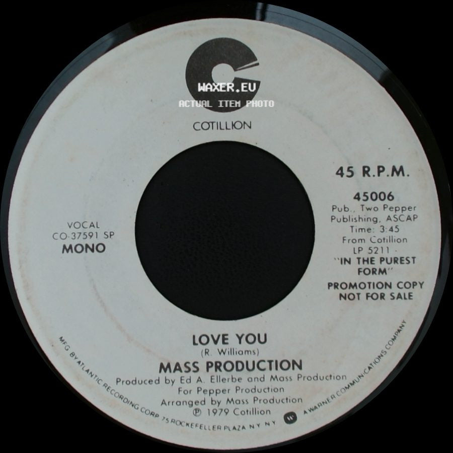 Mass Production - Love You / Love You side B