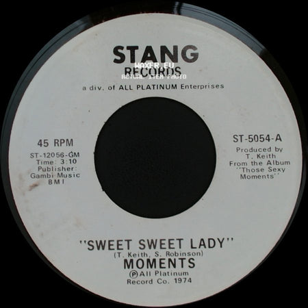 Moments - Sweet Sweet Lady / Sweet Sweet Lady side A