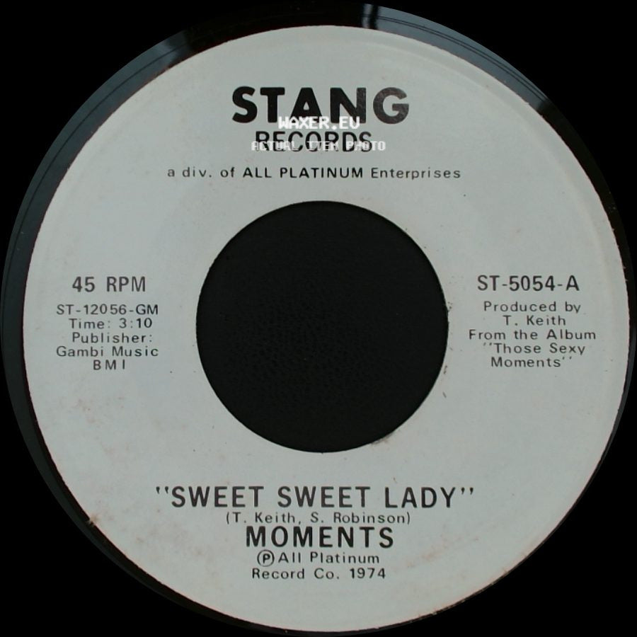 Moments - Sweet Sweet Lady / Sweet Sweet Lady side B