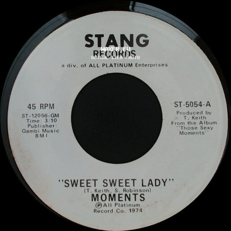Moments - Sweet Sweet Lady / Sweet Sweet Lady side B