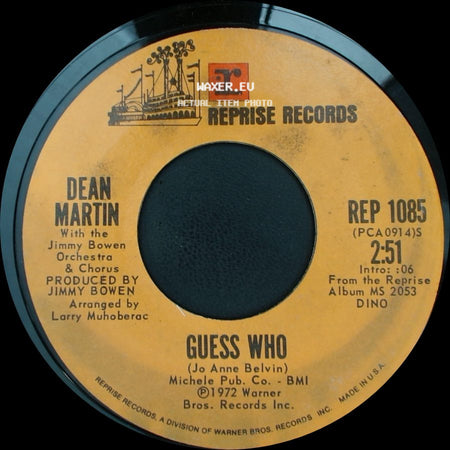 Dean Martin - I Can Give You What You Want Now / Guess Who side B