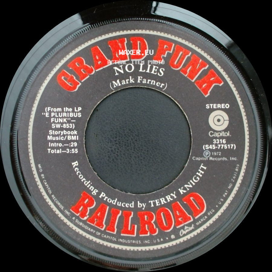 Railroad - No Lies / Grand Funk Upsetter side A