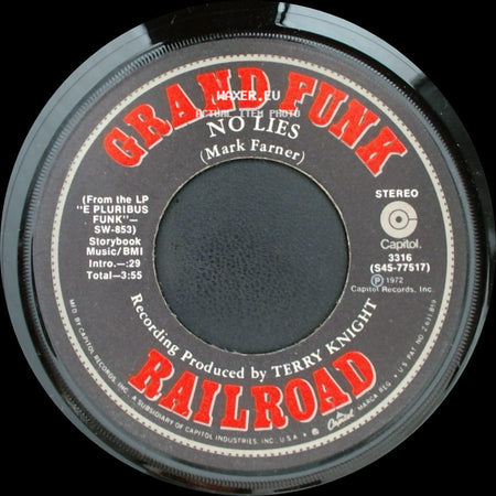 Railroad - No Lies / Grand Funk Upsetter side A