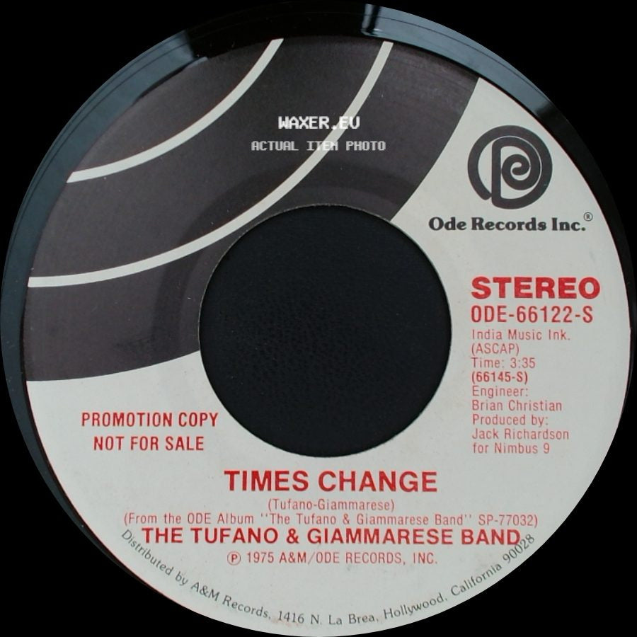 The Tufano & Giammarese Band - Times Change / Times Change side A