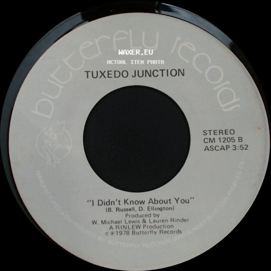Tuxedo Junction - Chattanooga Choo Choo / I Didn't Know About You side B