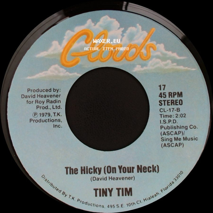 Tiny Tim - Tip Toe To The Gas Pumps / The Hicky (On Your Neck) side B