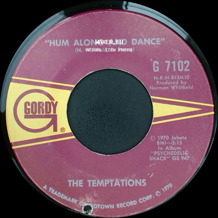 The Temptations - Ungena Za Ulimwengu (Unite The World) / Hum Along And Dance side B