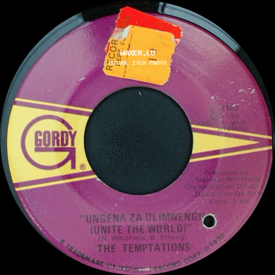 The Temptations - Hum Along And Dance / Ungena Za Ulimwengu (Unite The World) side B