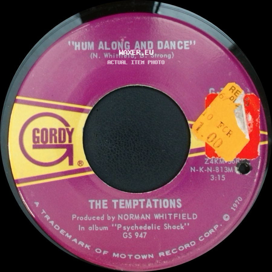 The Temptations - Ungena Za Ulimwengu (Unite The World) / Hum Along And Dance side B