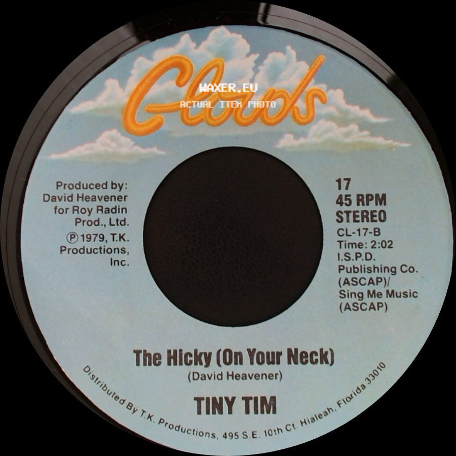 Tiny Tim - The Hicky (On Your Neck) / Tip Toe To The Gas Pumps side A