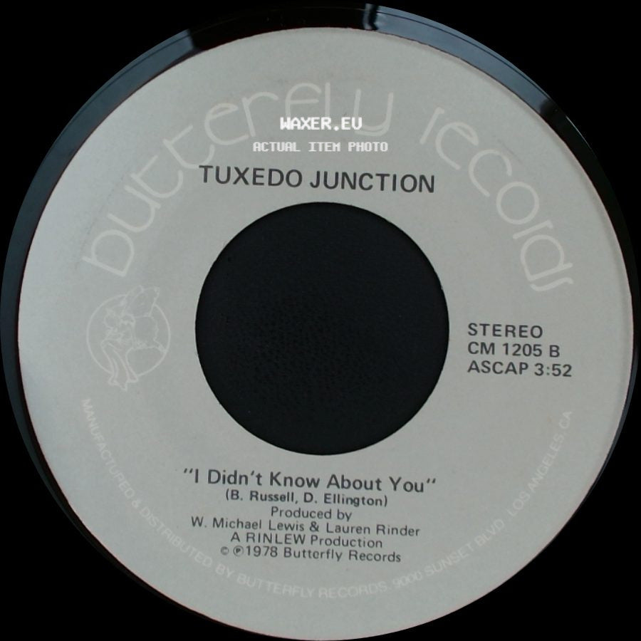 Tuxedo Junction - Chattanooga Choo Choo / I Didn't Know About You side B