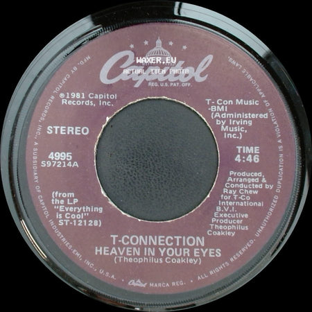 T-Connection - Heaven In Your Eyes / Groove City side A