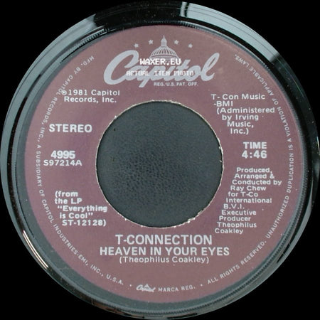 T-Connection - Groove City / Heaven In Your Eyes side B
