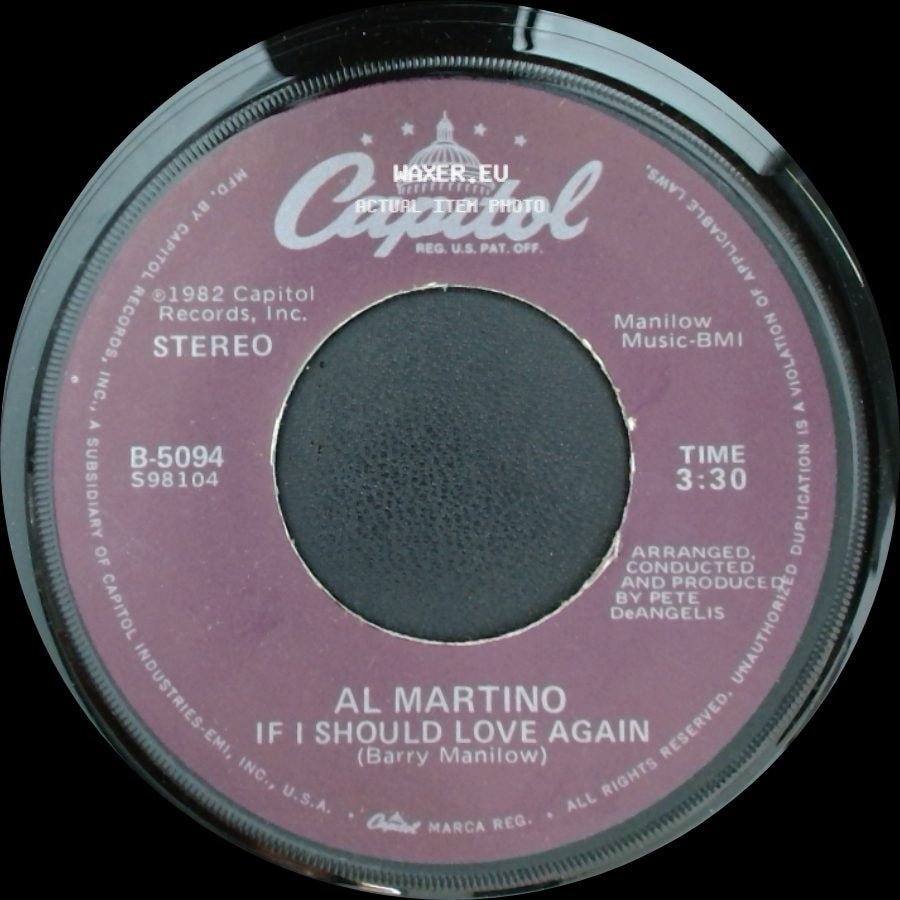 Al Martino - If I Should Love Again / You And I side A