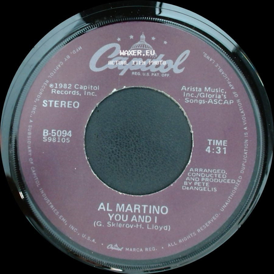 Al Martino - If I Should Love Again / You And I side B