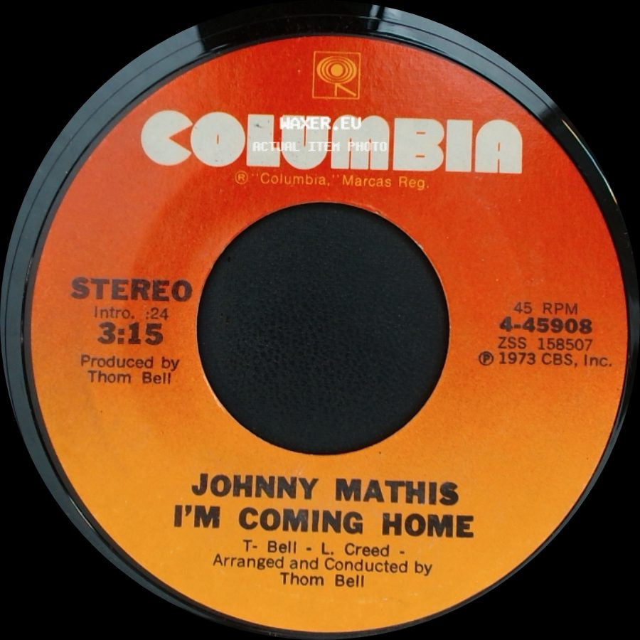 Johnny Mathis - I'm Coming Home / Stop Look And Listen To Your Heart side A