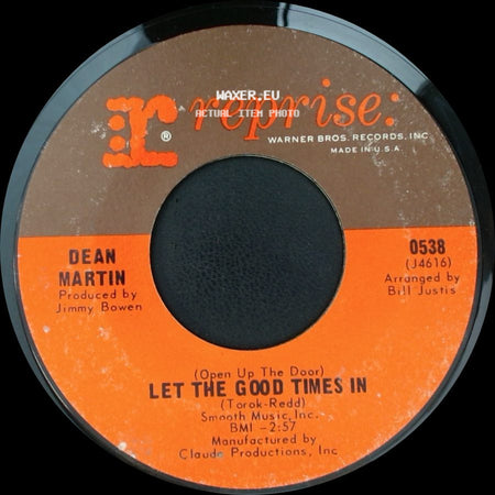 Dean Martin - I'm Not The Marrying Kind / Let The Good Times In side B