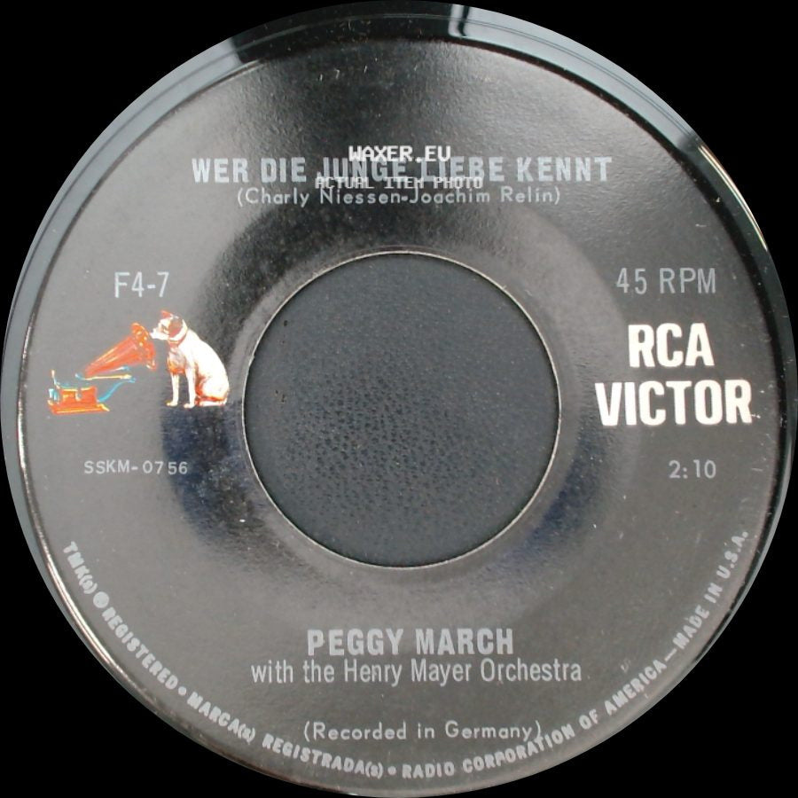 Peggy March / Peggy March With The Henry Mayer Orchestra - Goodbye, Goodbye, Goodbye / Wer Die Junge Liebe Kennt side B