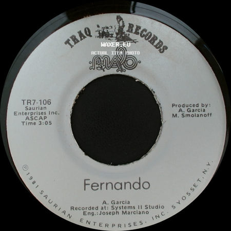 Unknown Artist - Lady I Love / Fernando side B