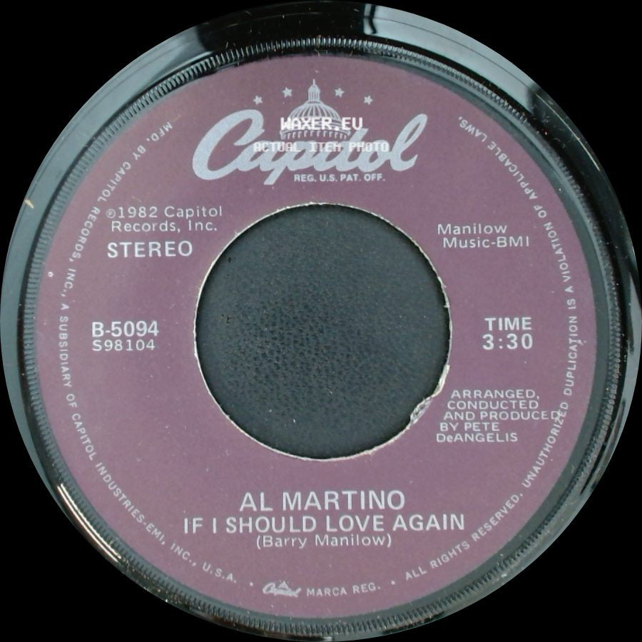 Al Martino - You And I / If I Should Love Again side B