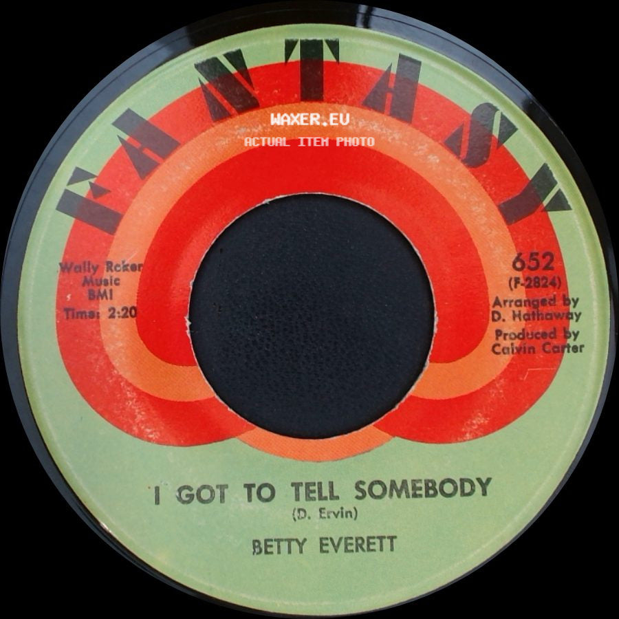 Betty Everett - Why Are You Leaving Me? / I Got To Tell Somebody side B