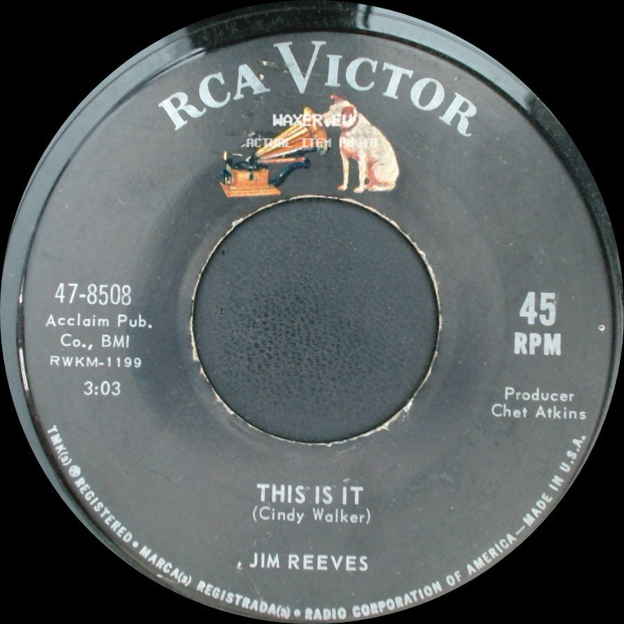 Jim Reeves - This Is It / There's That Smile Again side A