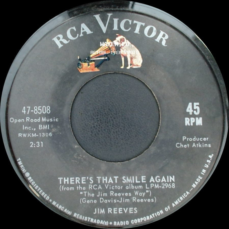 Jim Reeves - This Is It / There's That Smile Again side B