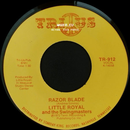 Little Royal And The Swingmasters - Jealous / Razor Blade side B