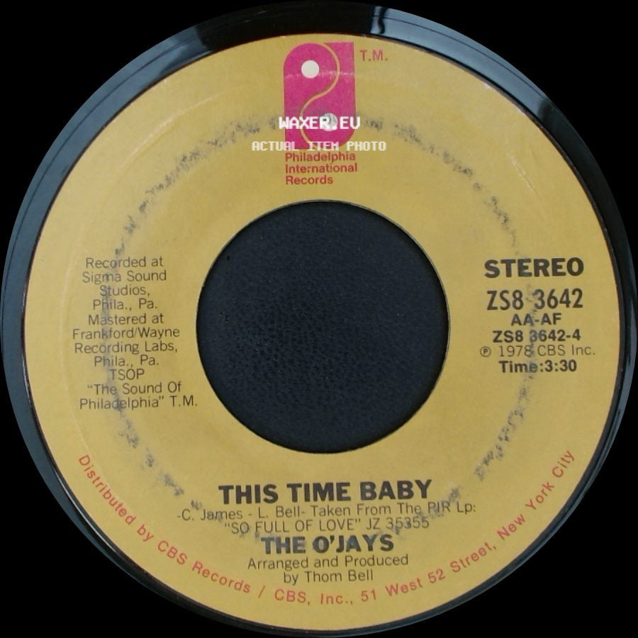 The O'jays - Use Ta Be My Girl / This Time Baby side B