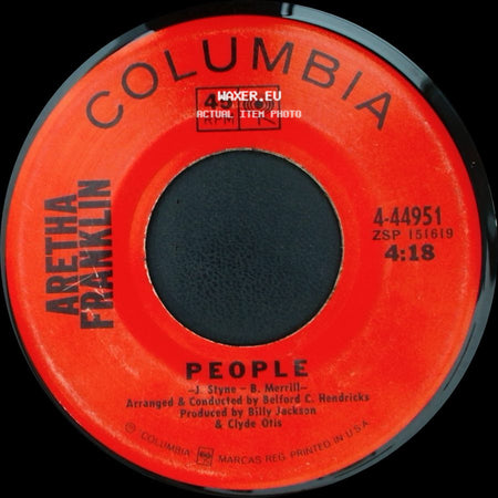Aretha Franklin - Today I Sing The Blues / People side B