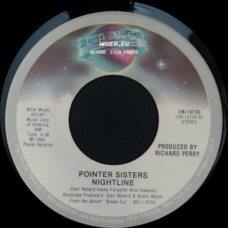 Pointer Sisters - Automatic / Nightline side B