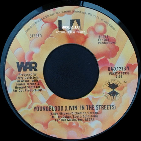 War - Youngblood (Livin' In The Streets) / Youngblood (Livin' In The Streets) Part Ii side A