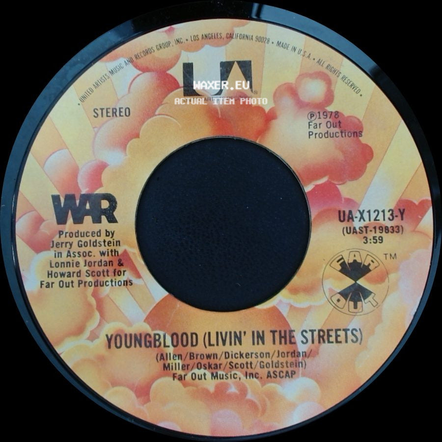 War - Youngblood (Livin' In The Streets) / Youngblood (Livin' In The Streets) Part Ii side A