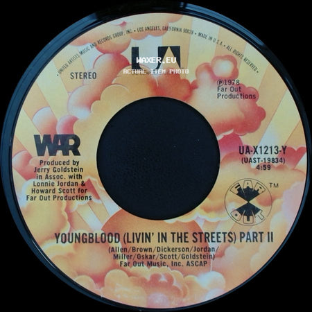War - Youngblood (Livin' In The Streets) / Youngblood (Livin' In The Streets) Part Ii side B
