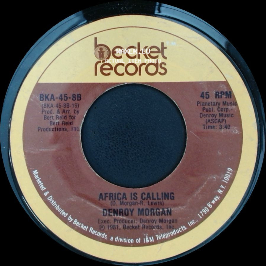 Denroy Morgan - Africa Is Calling / Sweet Tender Love side A