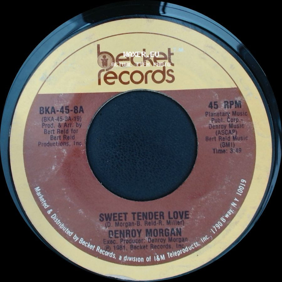 Denroy Morgan - Africa Is Calling / Sweet Tender Love side B