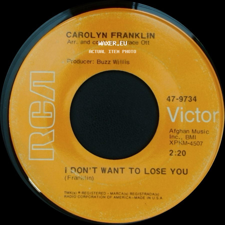 Carolyn Franklin - I Don't Want To Lose You / Boxer side A