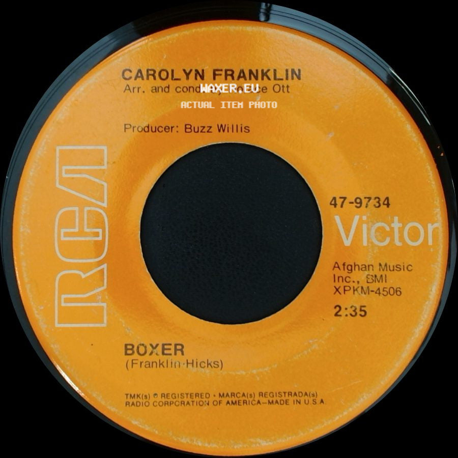Carolyn Franklin - I Don't Want To Lose You / Boxer side B