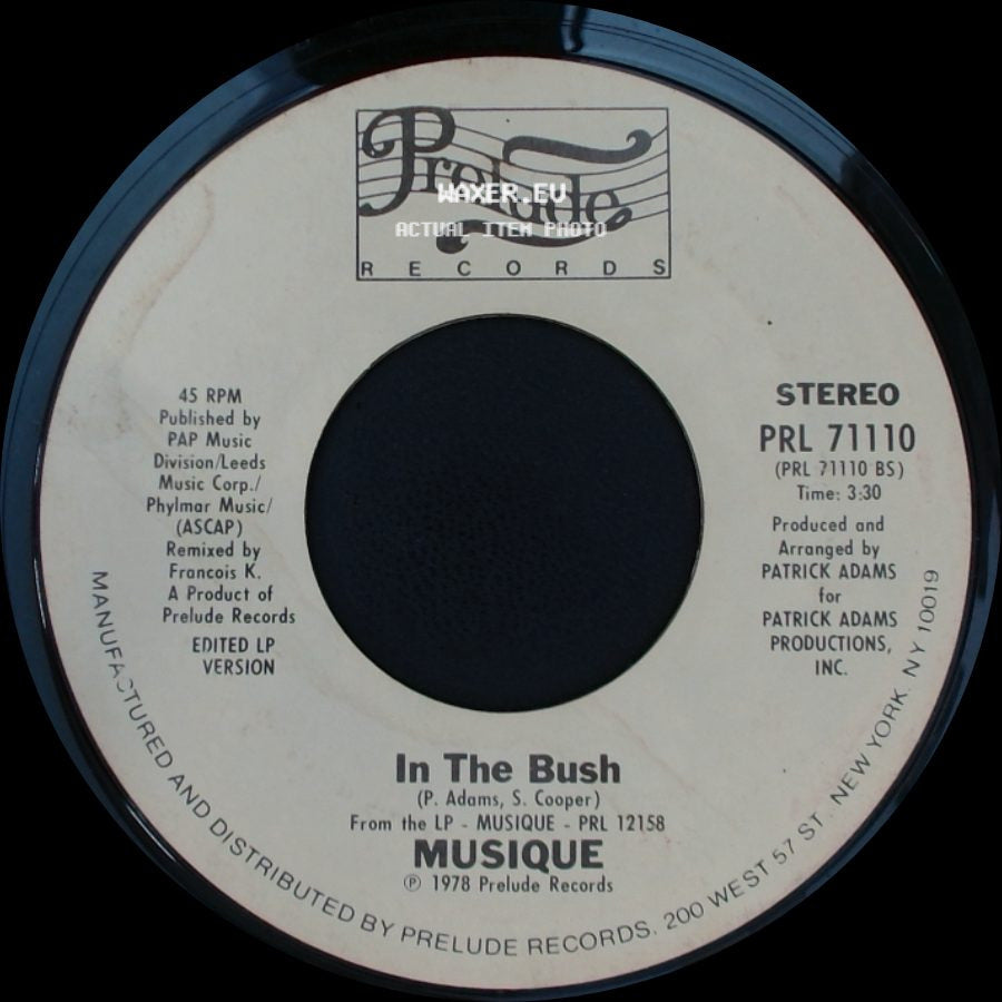 Musique - In The Bush / In The Bush side A