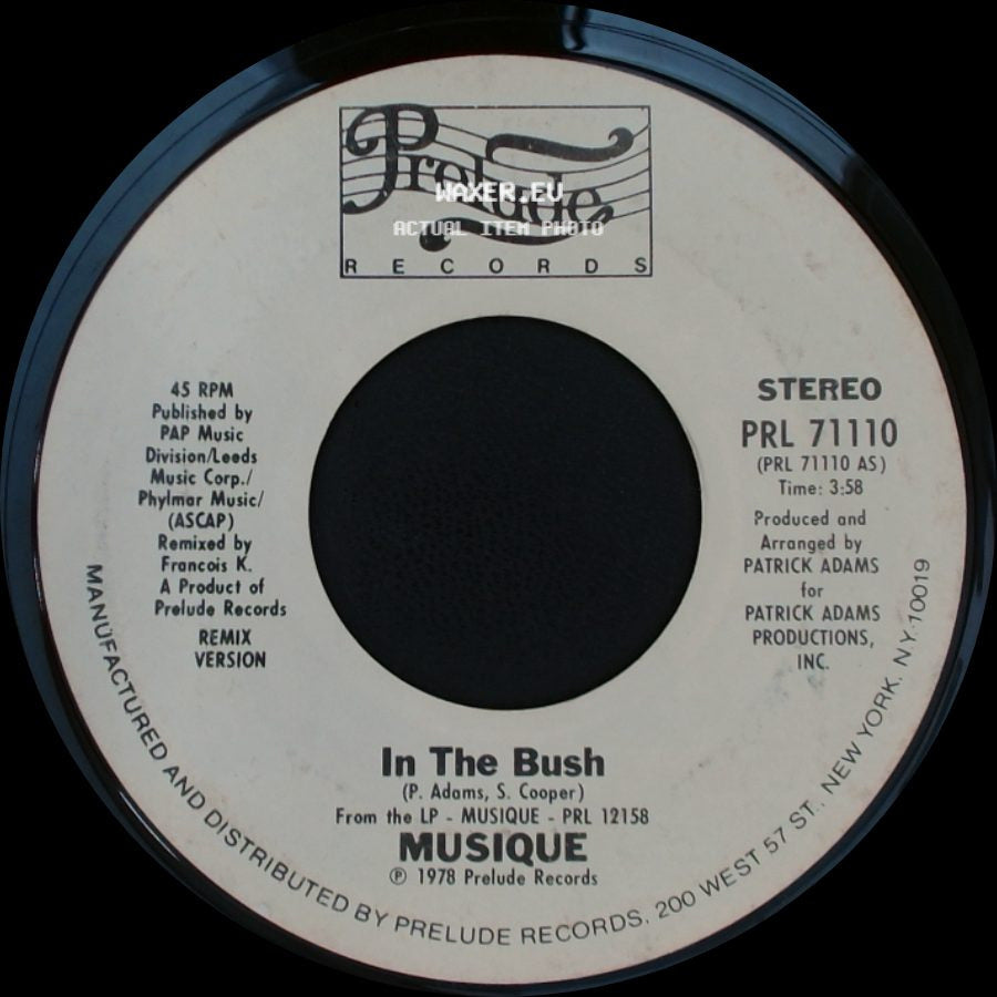 Musique - In The Bush / In The Bush side B