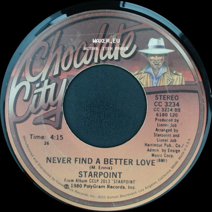 Starpoint - Never Find A Better Love / Get Your Body Up side A