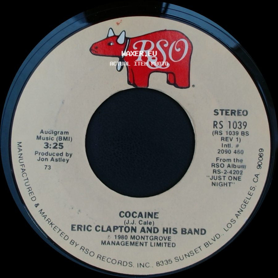 Eric Clapton And His Band - Tulsa Time / Cocaine side B