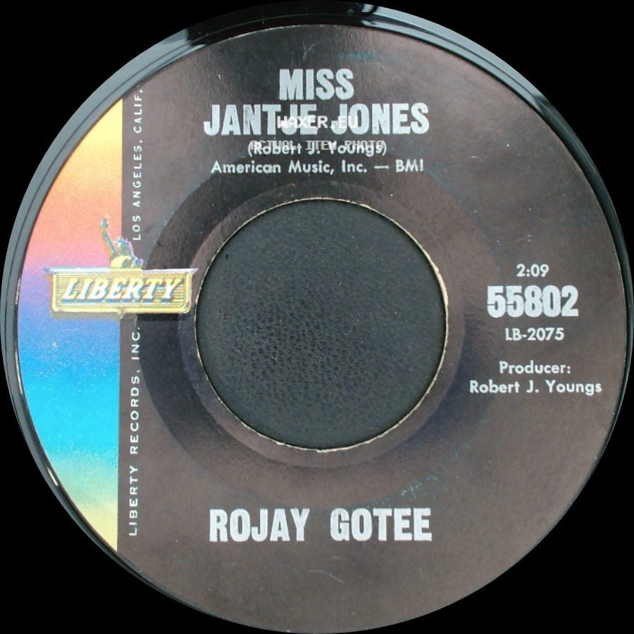 Rojay Gotee - Thunder 'n Lightnin / Miss Jantje Jones side B