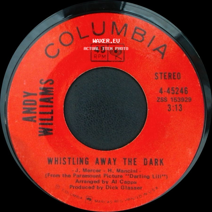 Andy Williams - Home Lovin' Man / Whistling Away The Dark side B