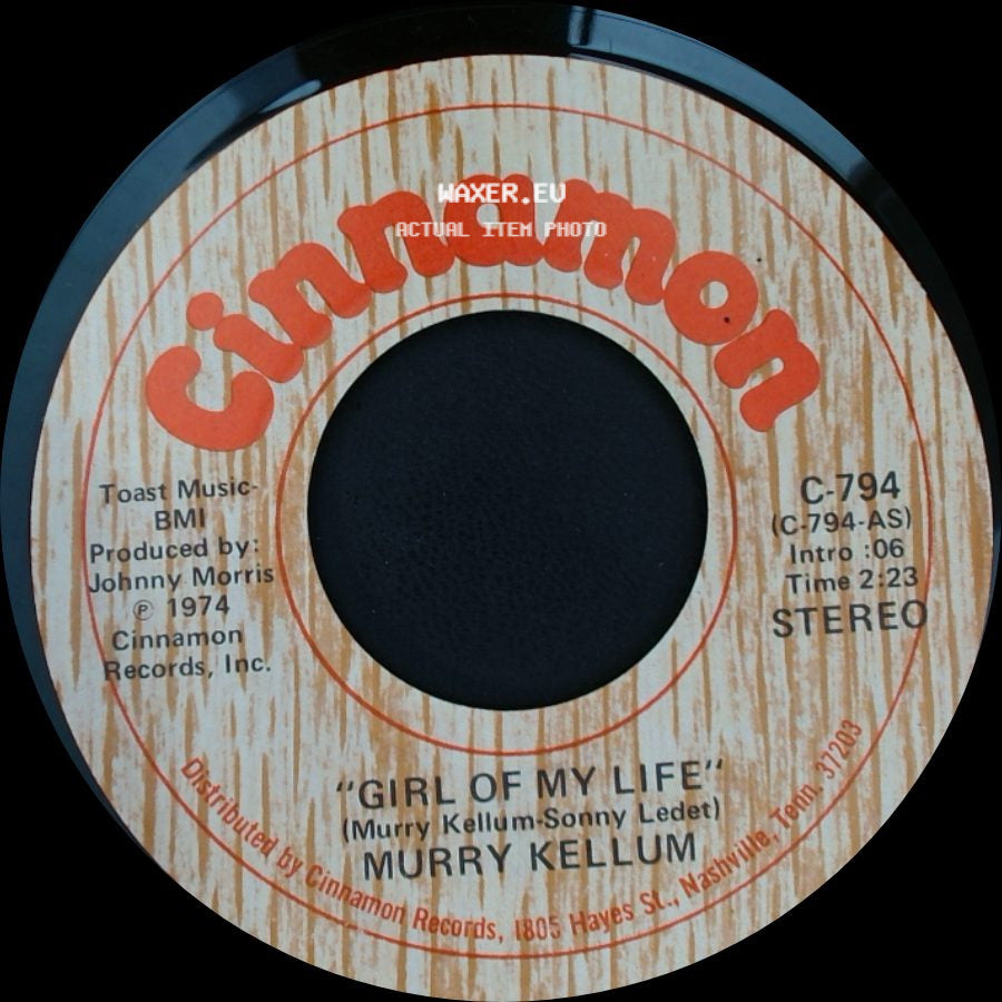 Murry Kellum - Since You've Been Gone / Girl Of My Life side B